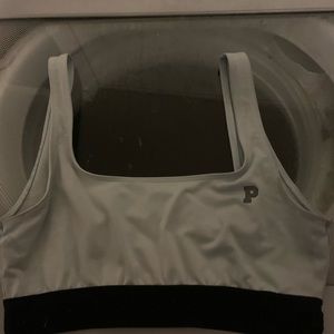 PINK VICTORIA’s secret light blue very worn sport bra size small